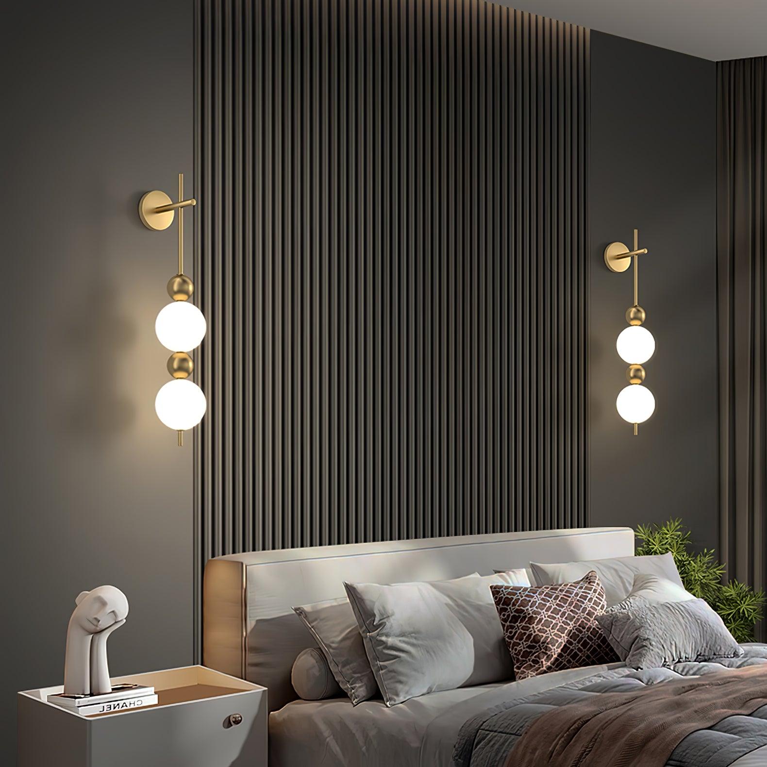 Candied Haws String Brass Wall Lamp - Lumpaz