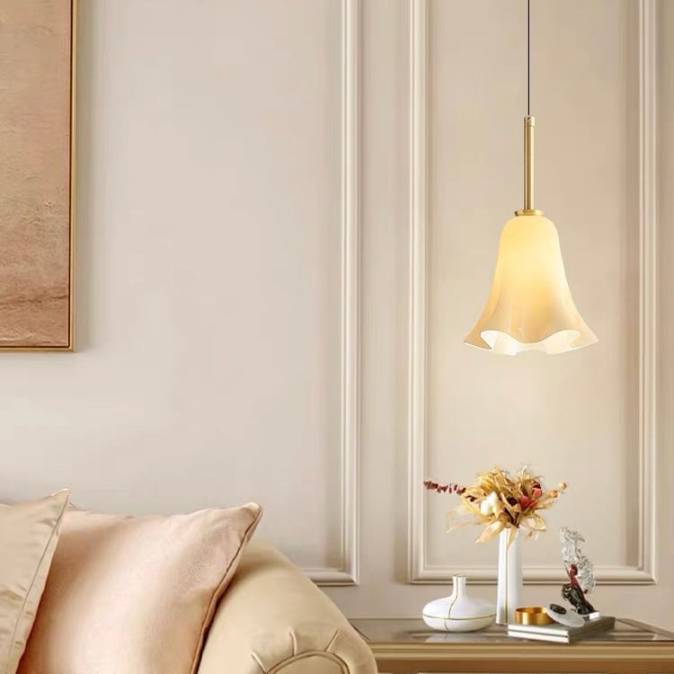 Vintage Glass Pendant Light For Bedroom - Lumpaz