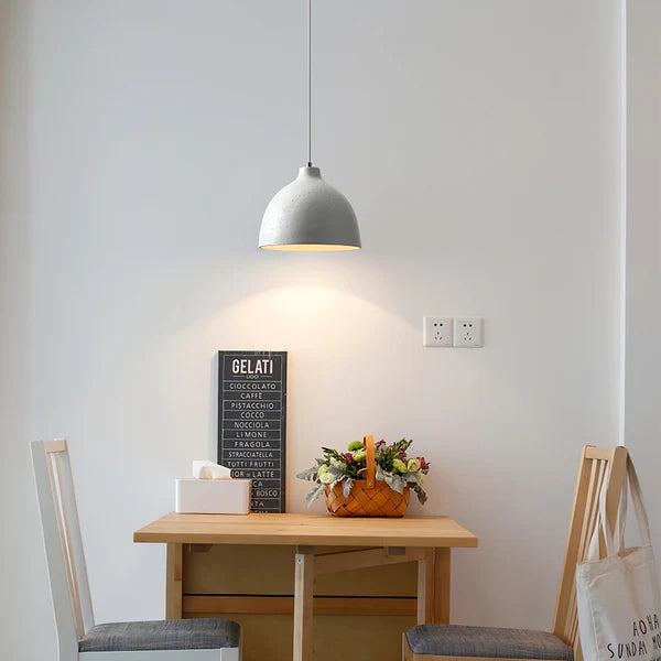 Resin Bowl Pendant Lamp Rustic Pendant Lighting - Lumpaz