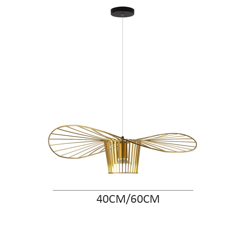 Modern Iron Cage Pendant Light For Living Room - Lumpaz