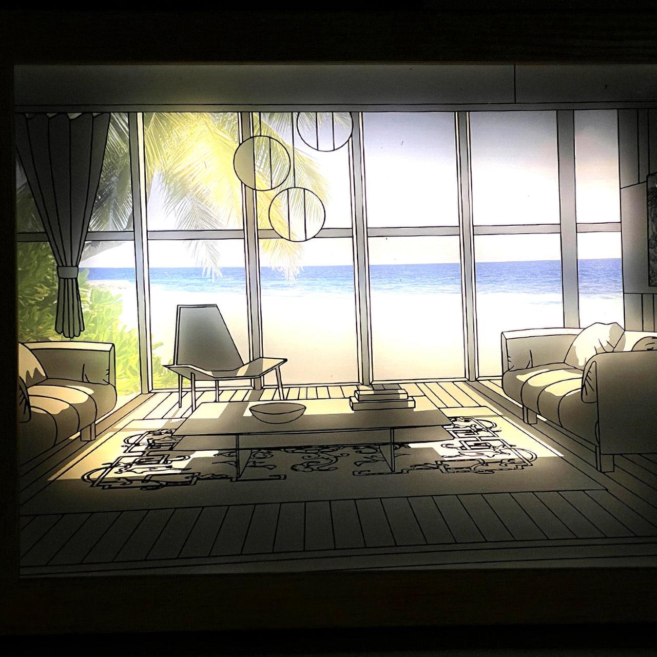 Illuminated Bedside Art Lamp - Lumpaz