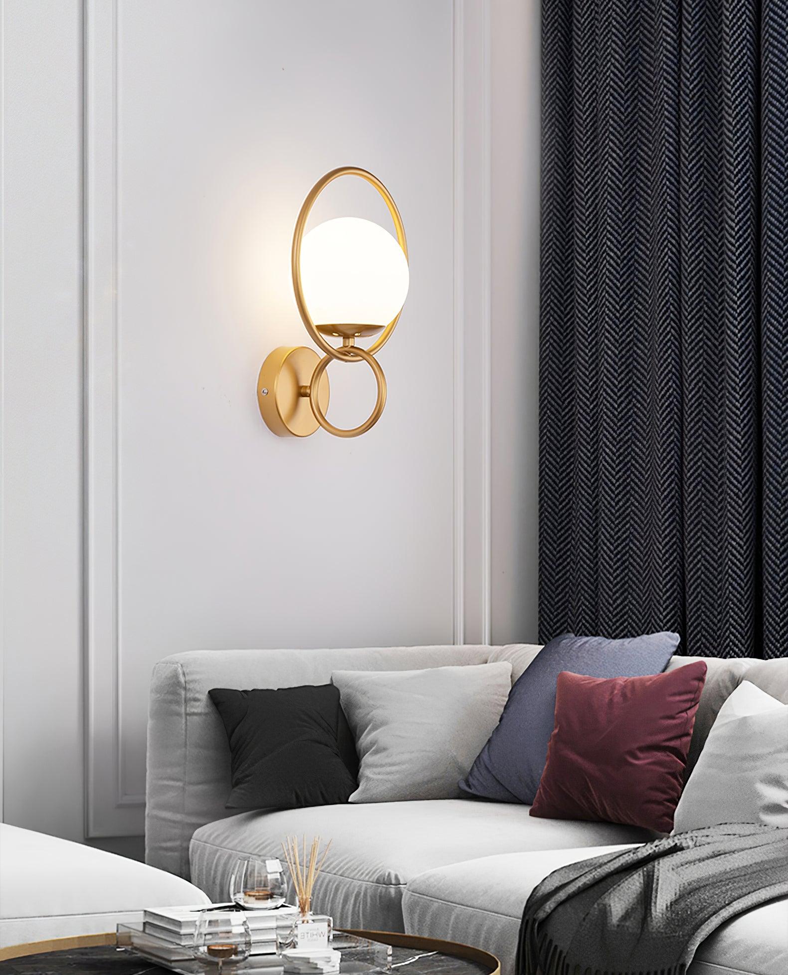 Fort Halo Gold Wall Light - Lumpaz