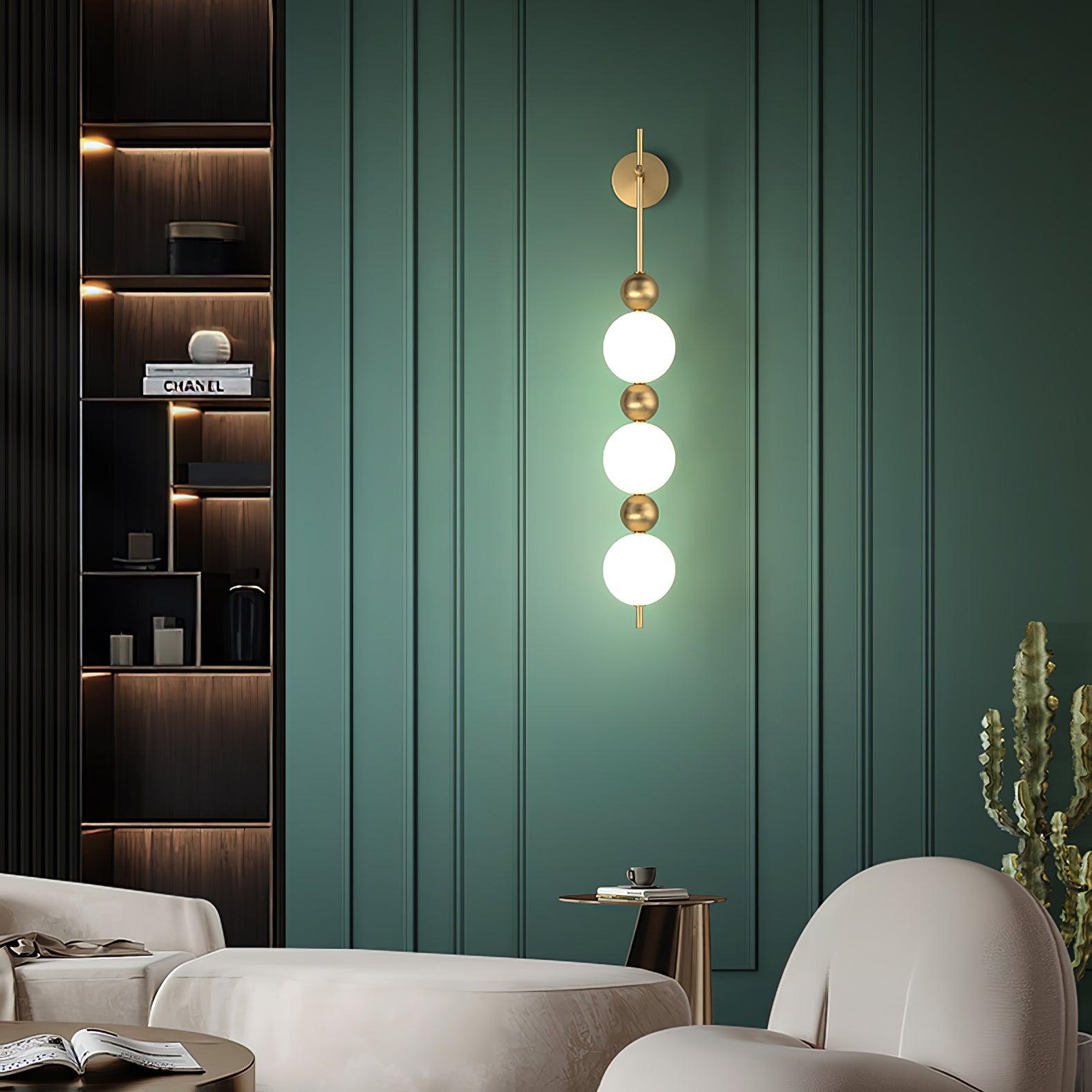 Candied Haws String Brass Wall Lamp - Lumpaz