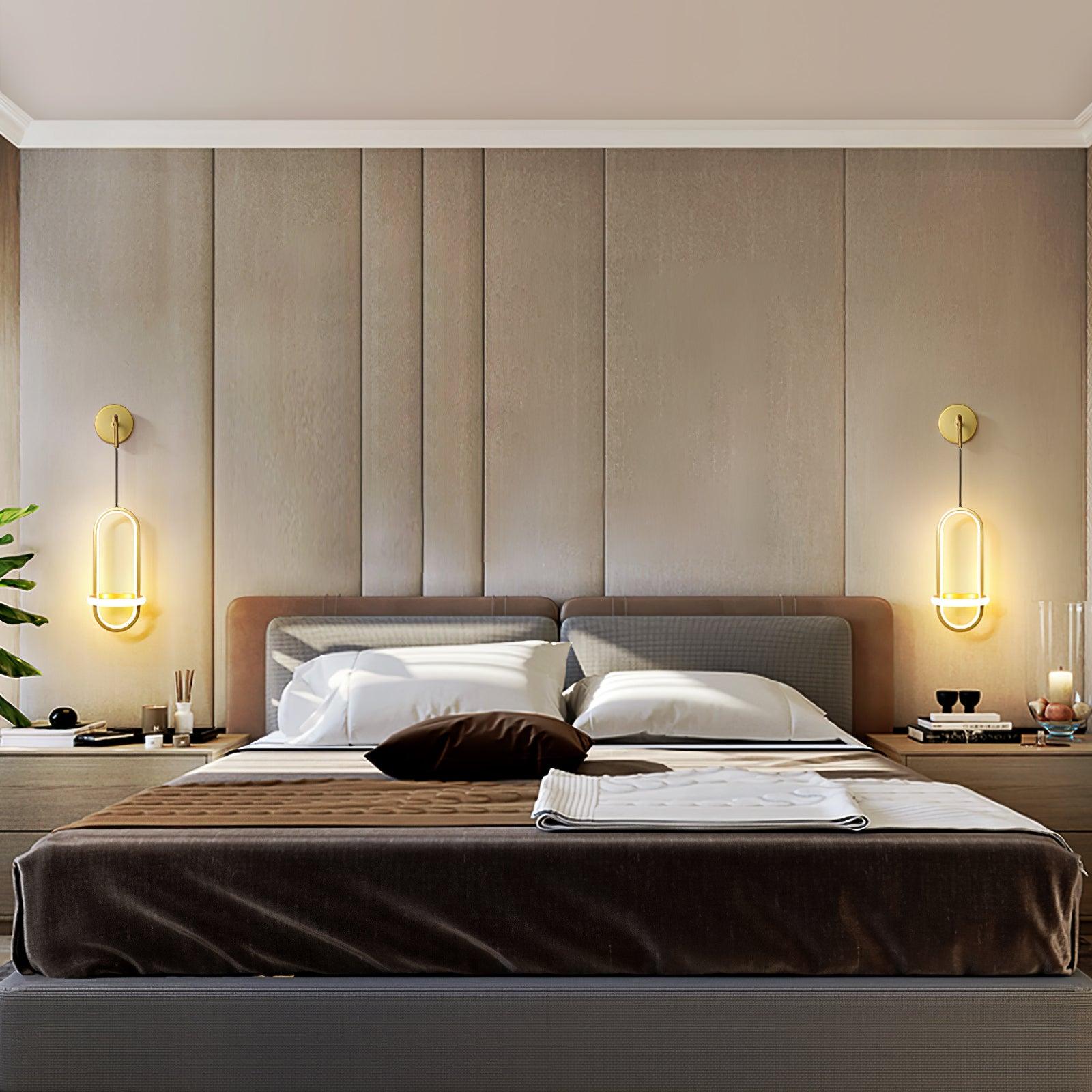 Oval Brass Wall Light - Lumpaz