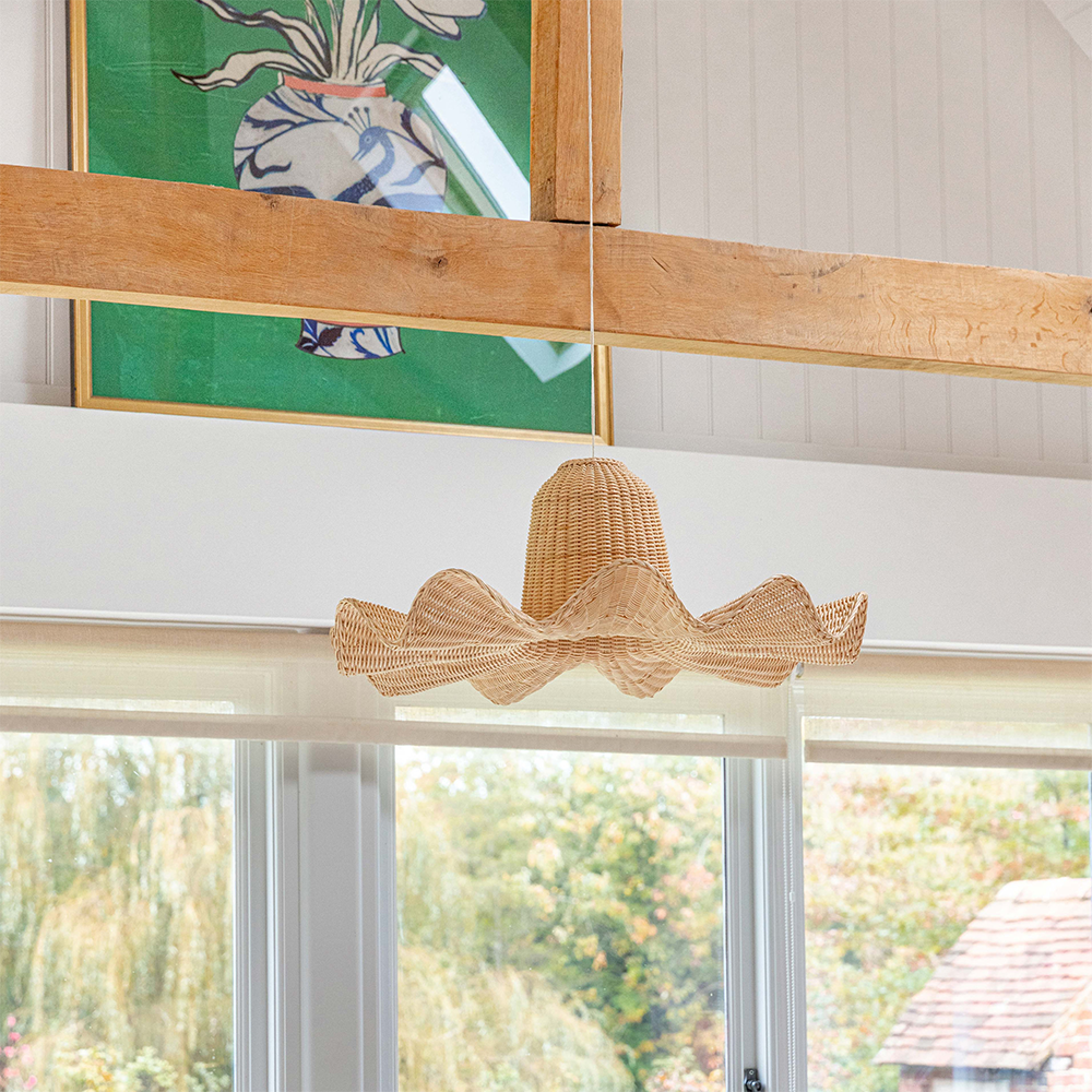 Vogue Rattan Dome Large Handwoven Pendant Light - Lumpaz