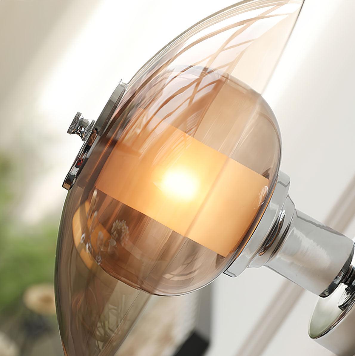 Flying Saucer Chrome Wall Light - Lumpaz