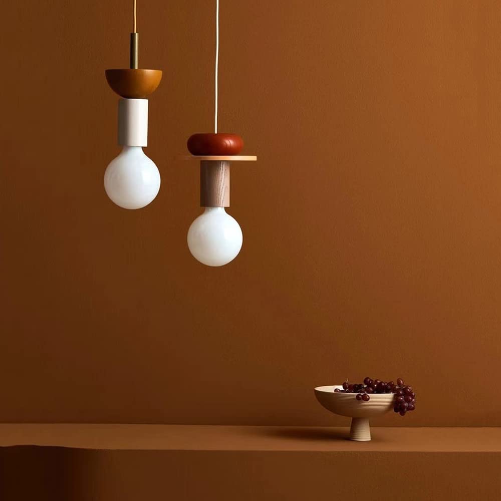 Design Colored Wood Blocks Pendant Light - Lumpaz
