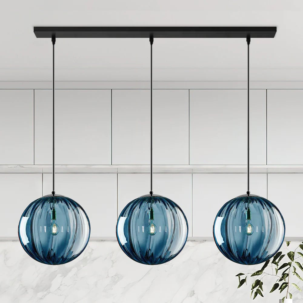 Modern Simple Round Glass Pendant Light - Lumpaz
