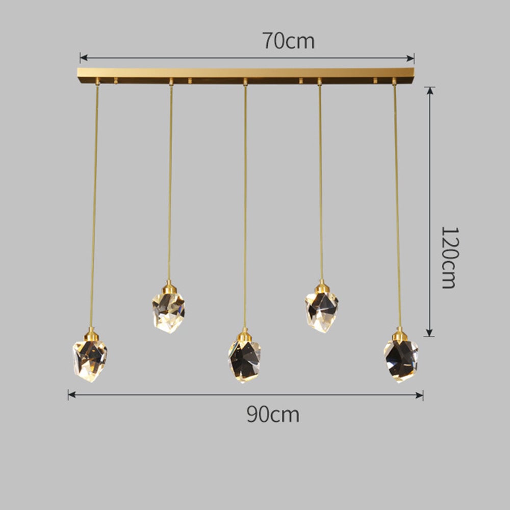 Creative Modern Crystal Gold Raindrop Chandelier - Lumpaz