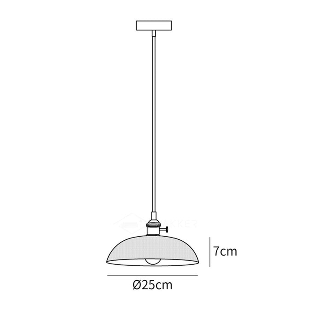 Vintage INS Glass Ribbed Pendant Light - Lumpaz