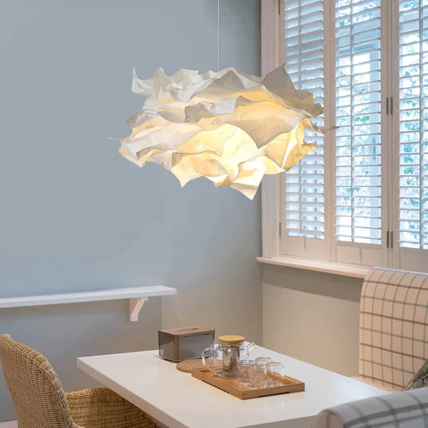 White Pendant Light Art Decor Hanging Lights For Bedroom - Lumpaz