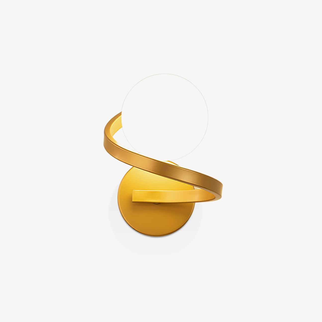 Curved Brass Wall Lamp - Lumpaz