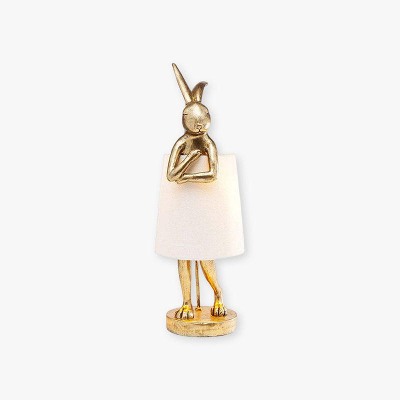 Alice Tischlampe Rabbit Ballet, Weiß/Gold - Lumpaz