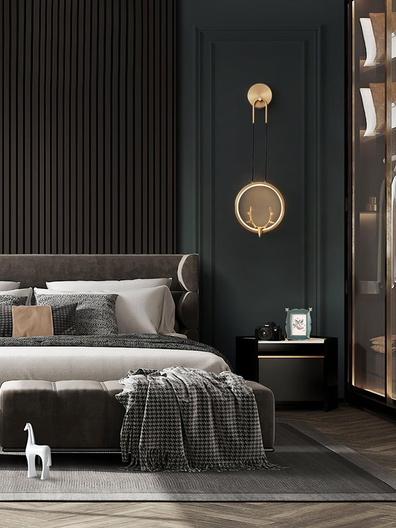 Golden Antler Wall Light - Lumpaz