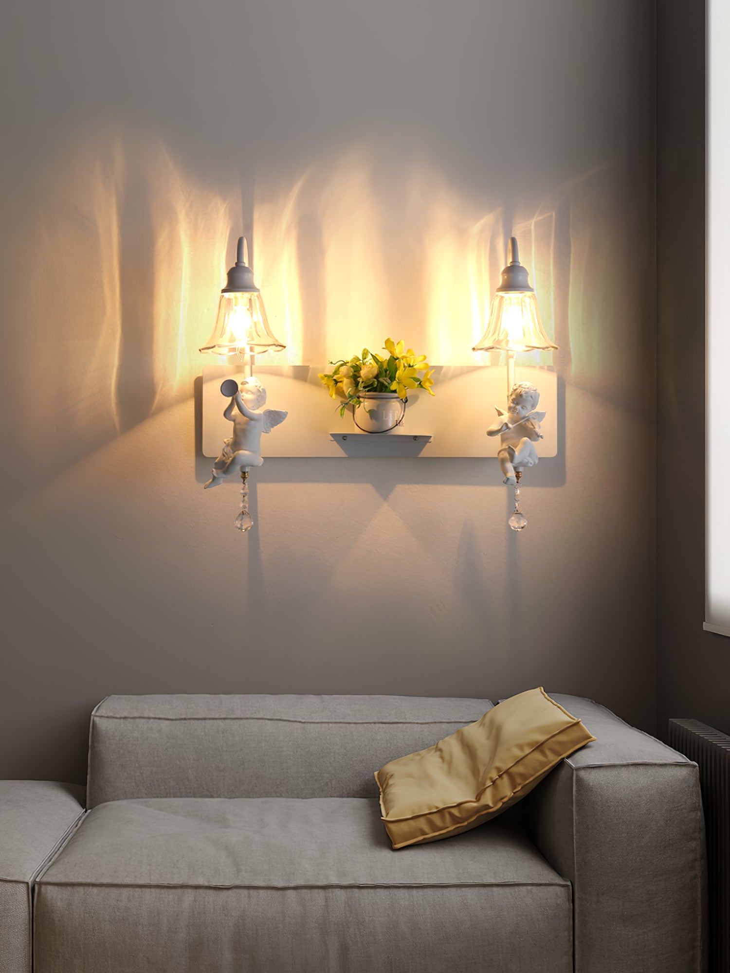 White Angel Wall Light - Lumpaz