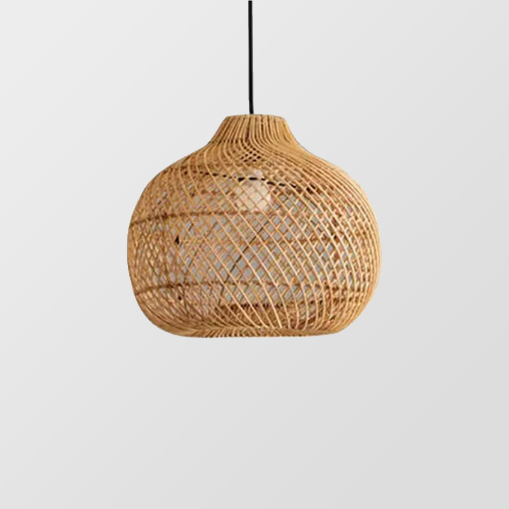 Boho High Quality Rattan Handwoven Pendant Light - Lumpaz