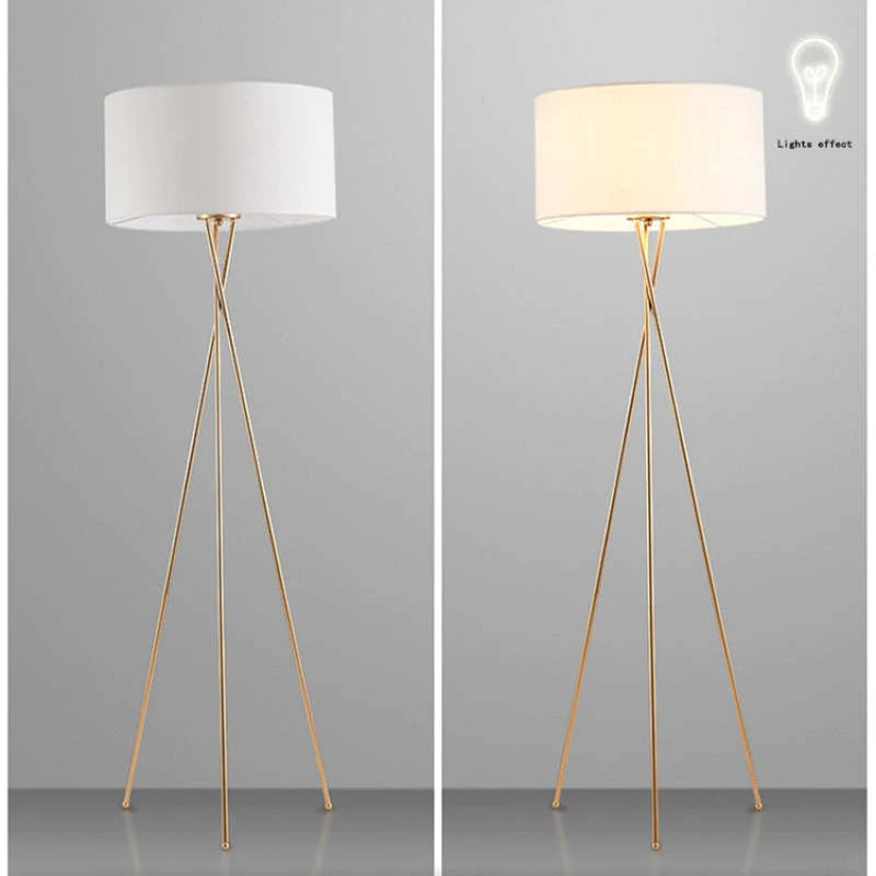 Alessio Minimalistische LED Steh/Tischlampe Weiß Schlafzimmer/Büros - Lumpaz