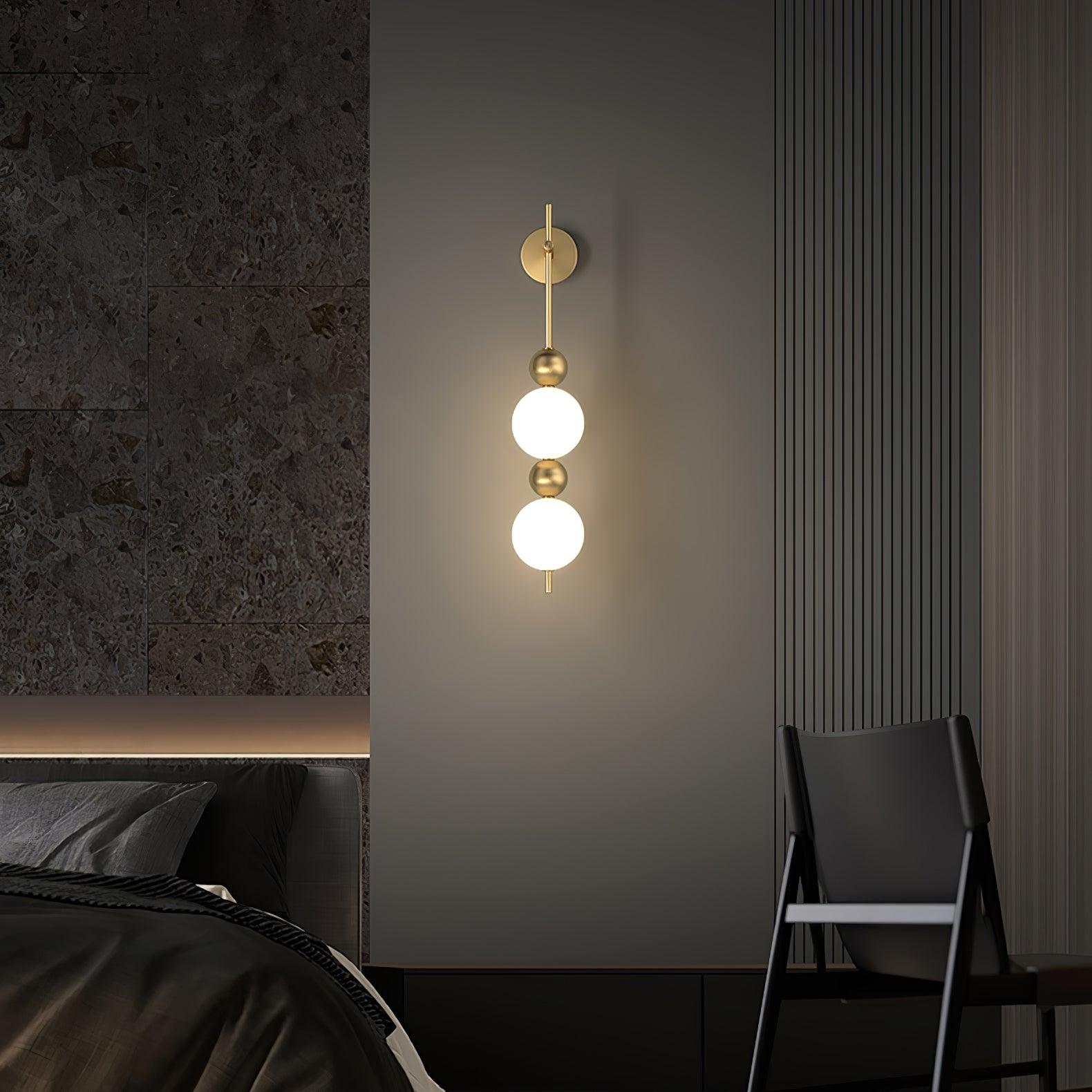 Candied Haws String Brass Wall Lamp - Lumpaz