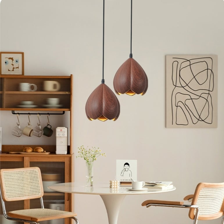 Retro Creative Flower Resin Hanging Light - Lumpaz