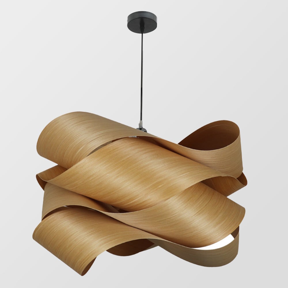 Modern Irregular Wood Pendant Light For Kitchen - Lumpaz