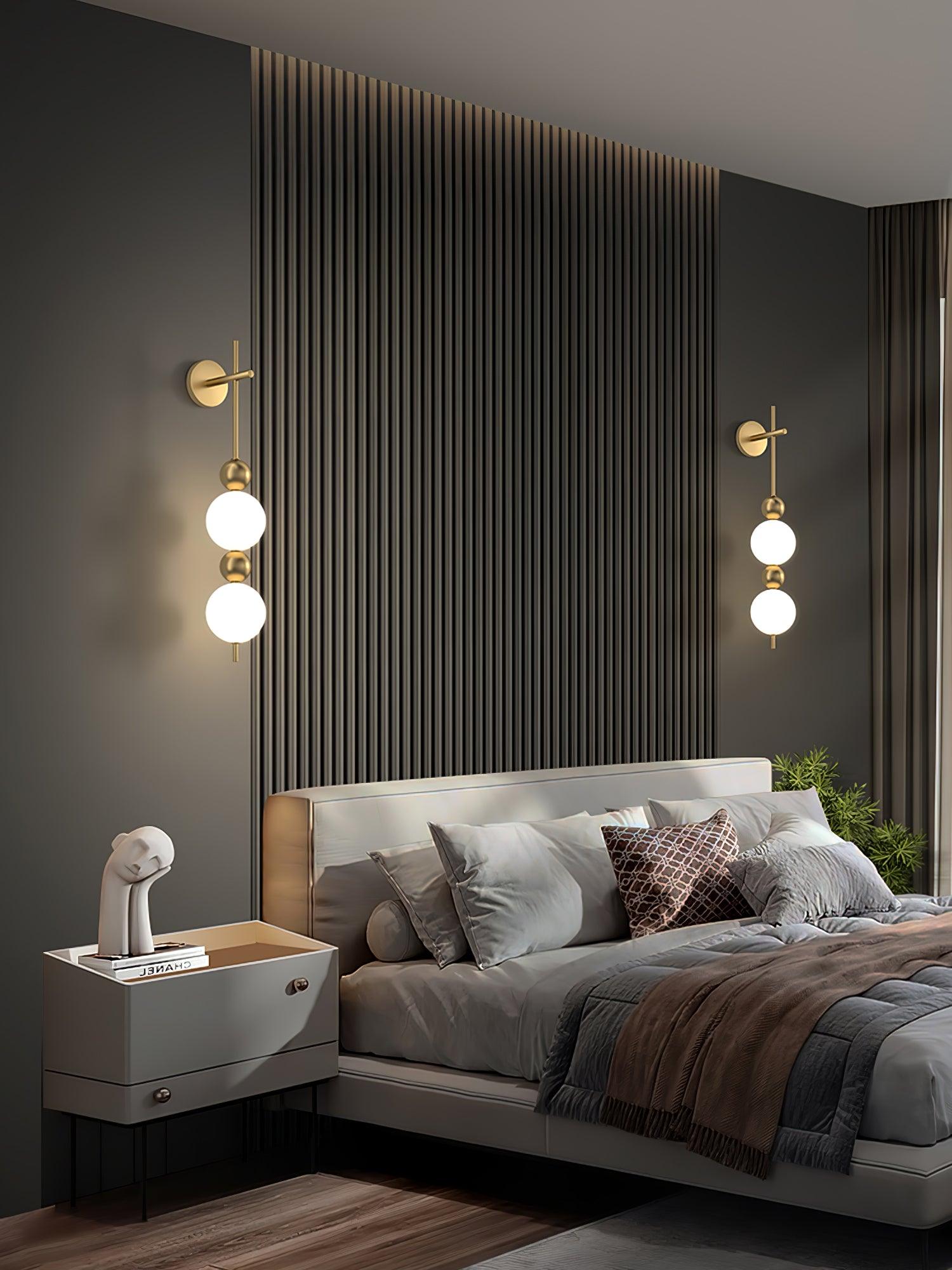 Candied Haws String Brass Wall Lamp - Lumpaz