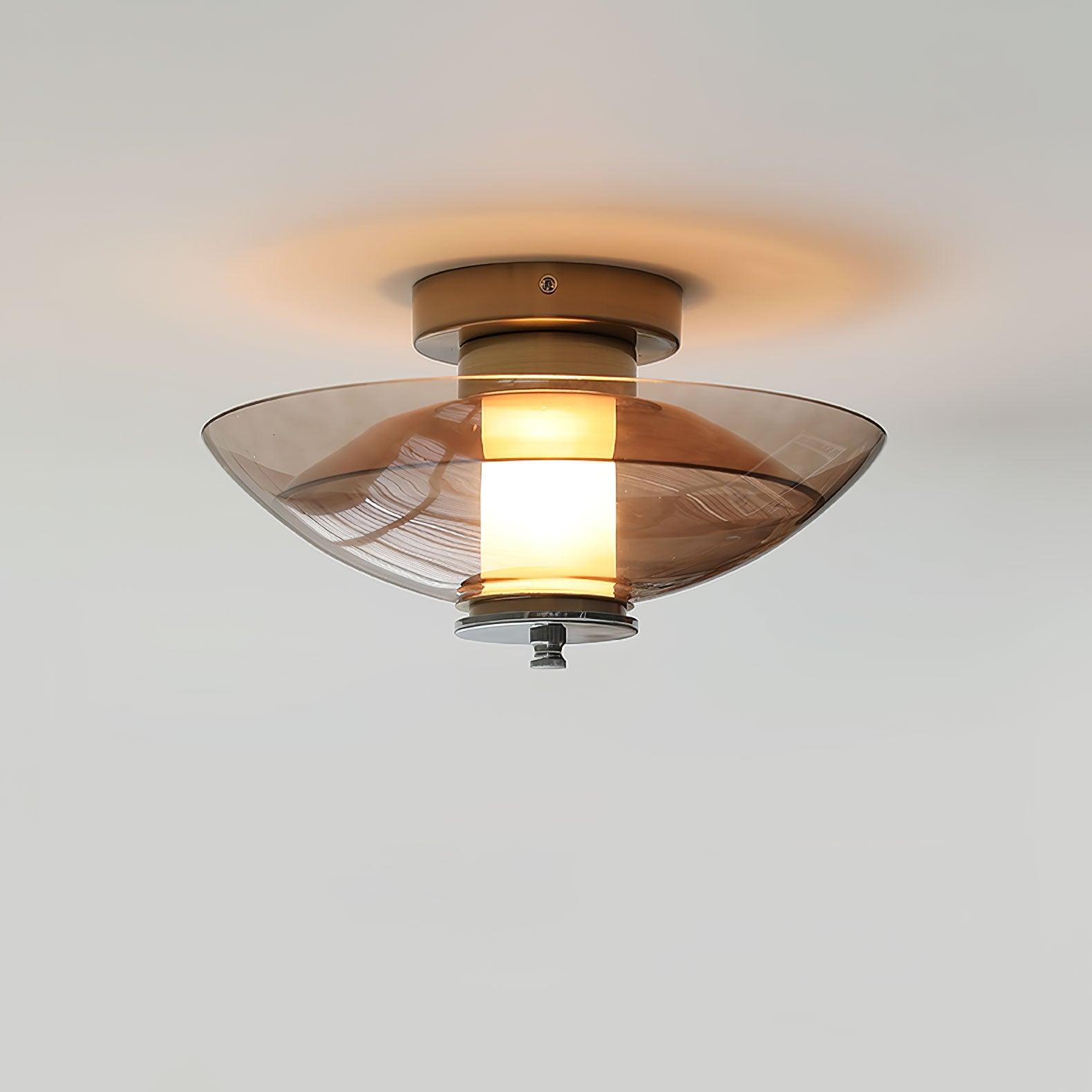 Flying Saucer Chrome Wall Light - Lumpaz