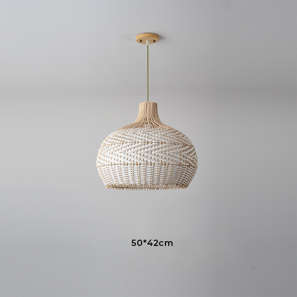 Modern Rattan Handwoven Pendant Light - Lumpaz