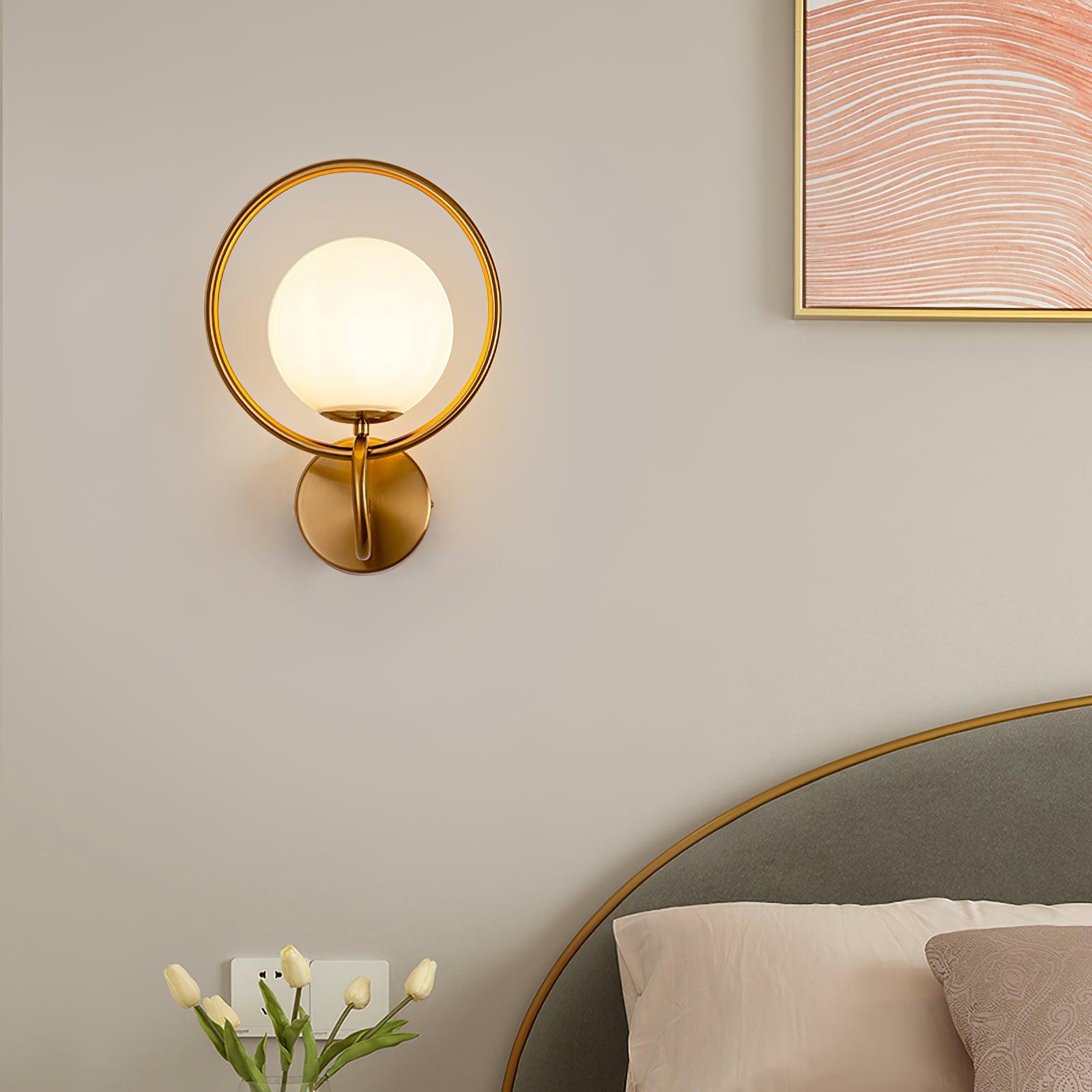 Fort Halo Gold Wall Light - Lumpaz