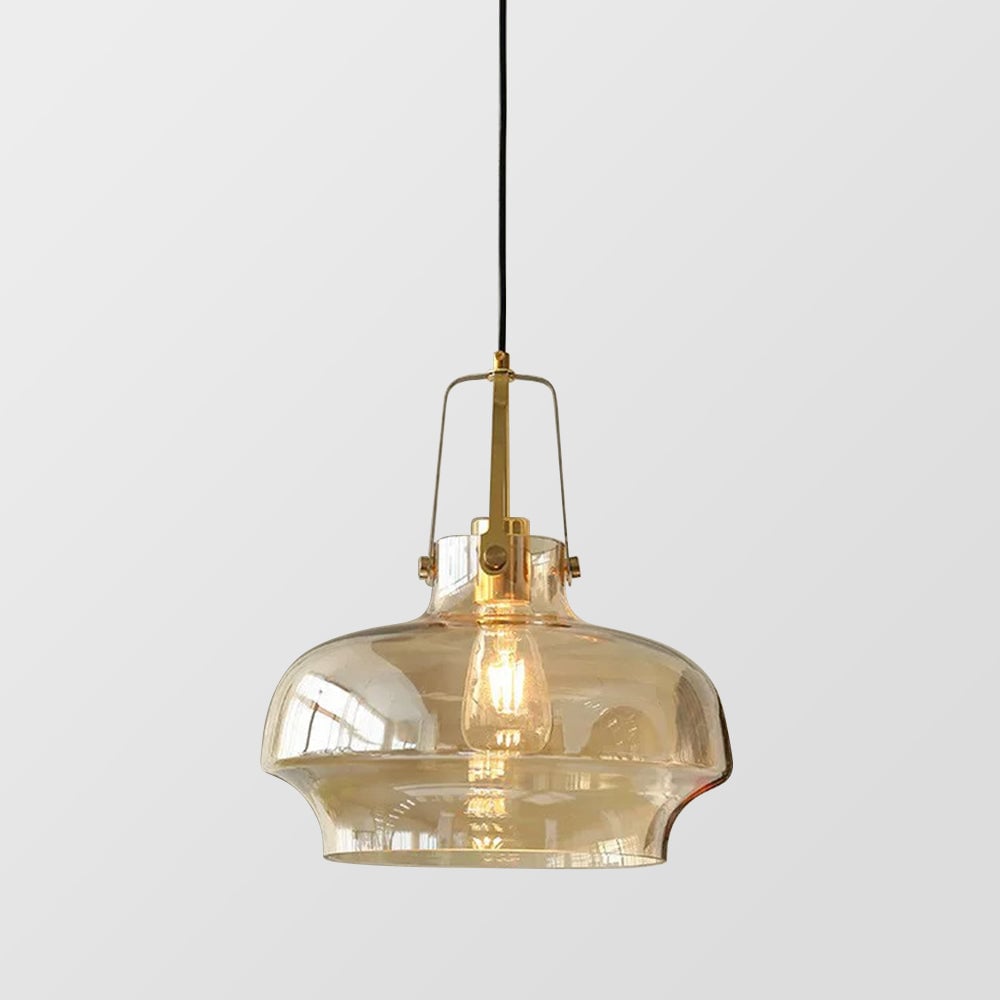 Modern Clear Fish Tank Shaped Glass Pendant Light - Lumpaz