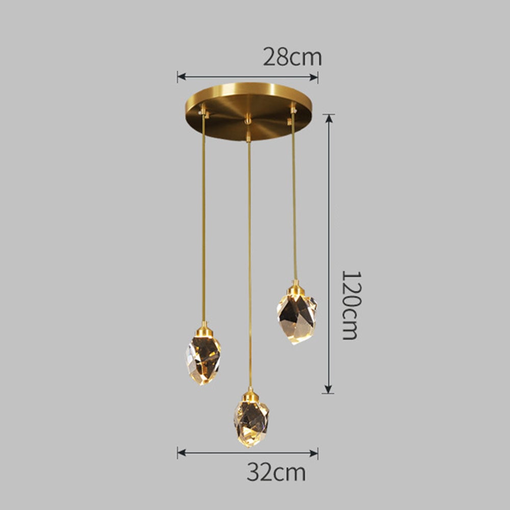 Creative Modern Crystal Gold Raindrop Chandelier - Lumpaz