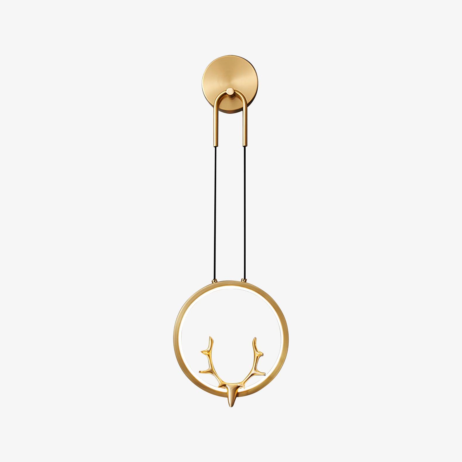 Golden Antler Wall Light - Lumpaz