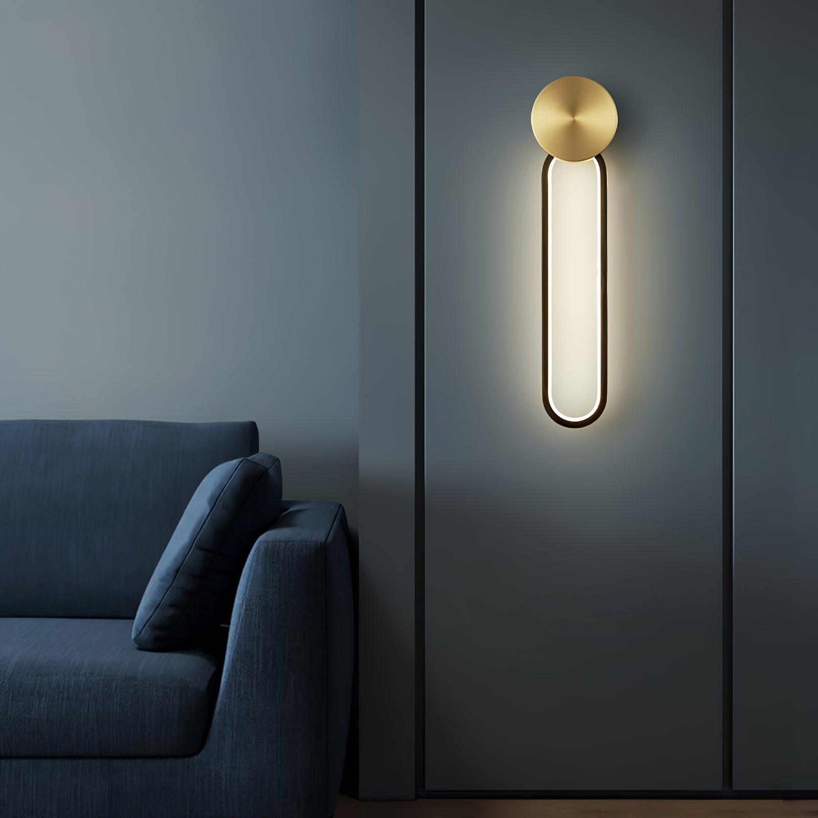 Simple Elliptical Wall Sconce - Lumpaz