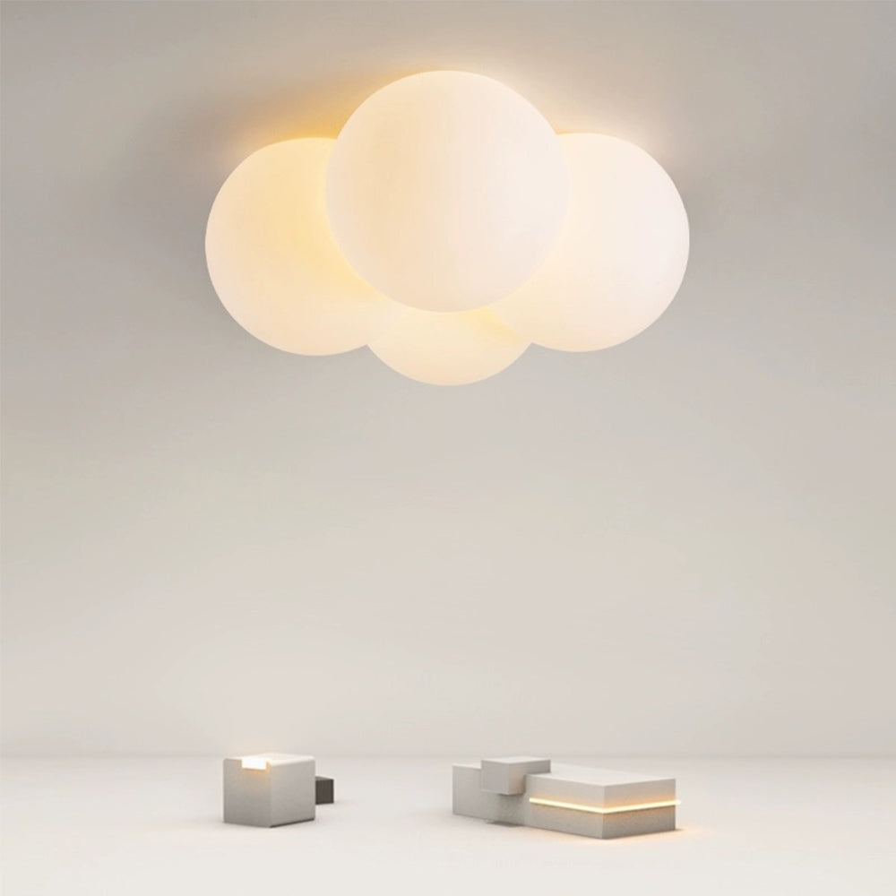 Modern White Cloud Bubbles Ceiling Light - Lumpaz