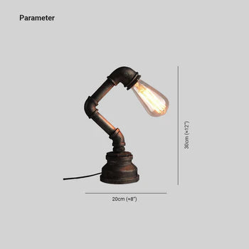 Alessio Vintage Industrial Zylindrische Metall/Glas Wandleuchte, Schwarz - Lumpaz