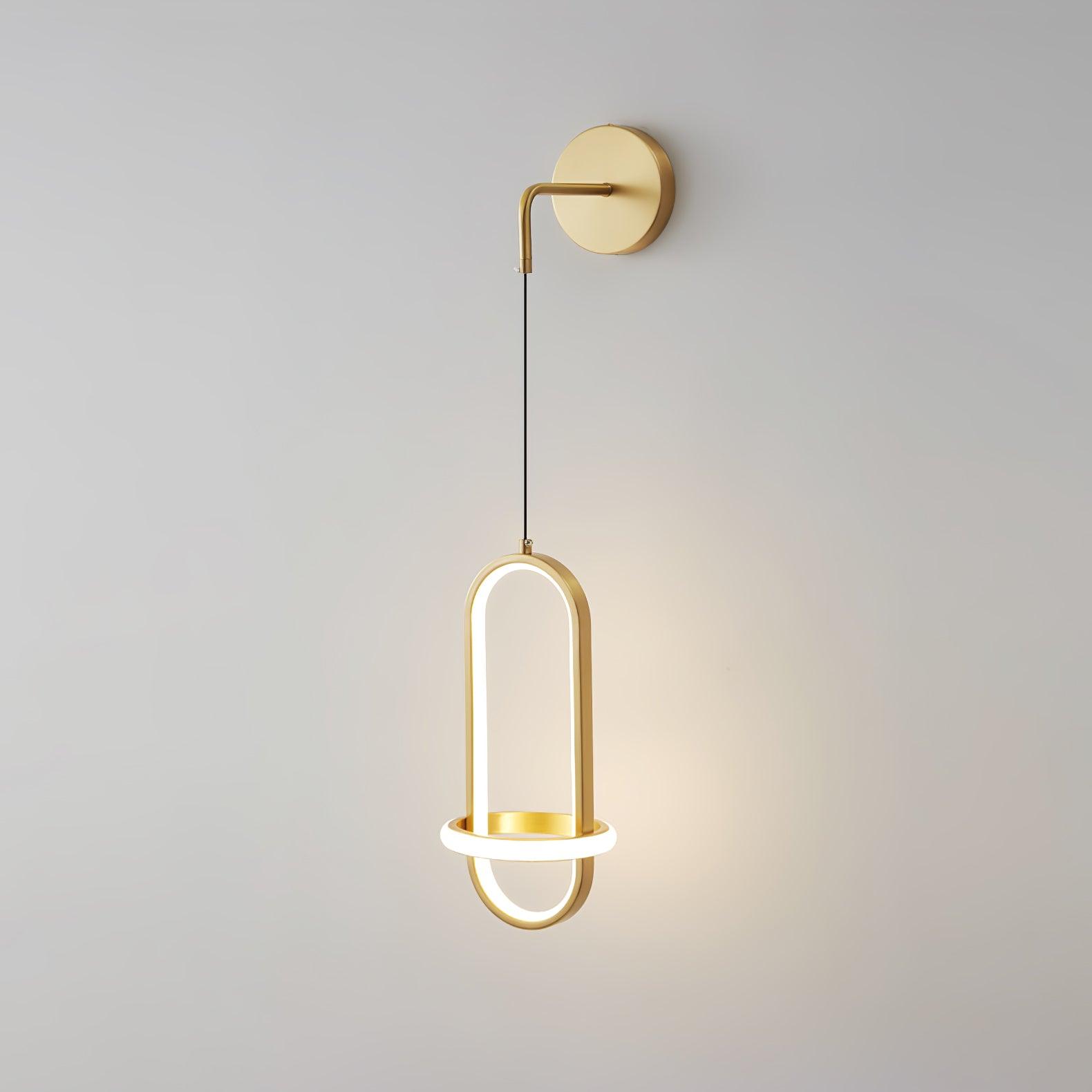 Oval Brass Wall Light - Lumpaz