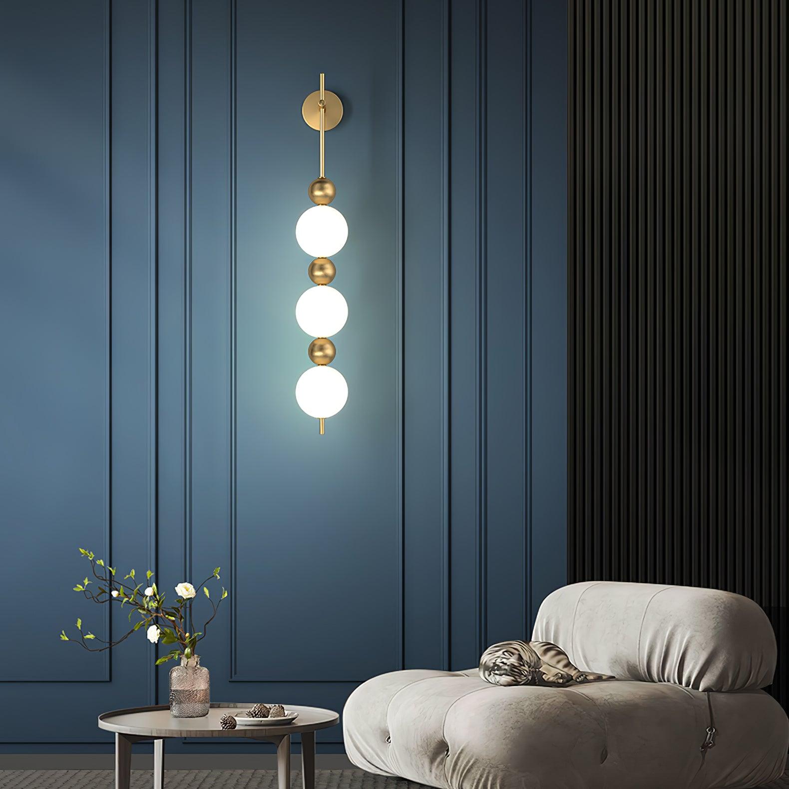 Candied Haws String Brass Wall Lamp - Lumpaz