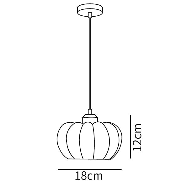 Eco-friendly Resin Pumpkin Pendant Light - Lumpaz