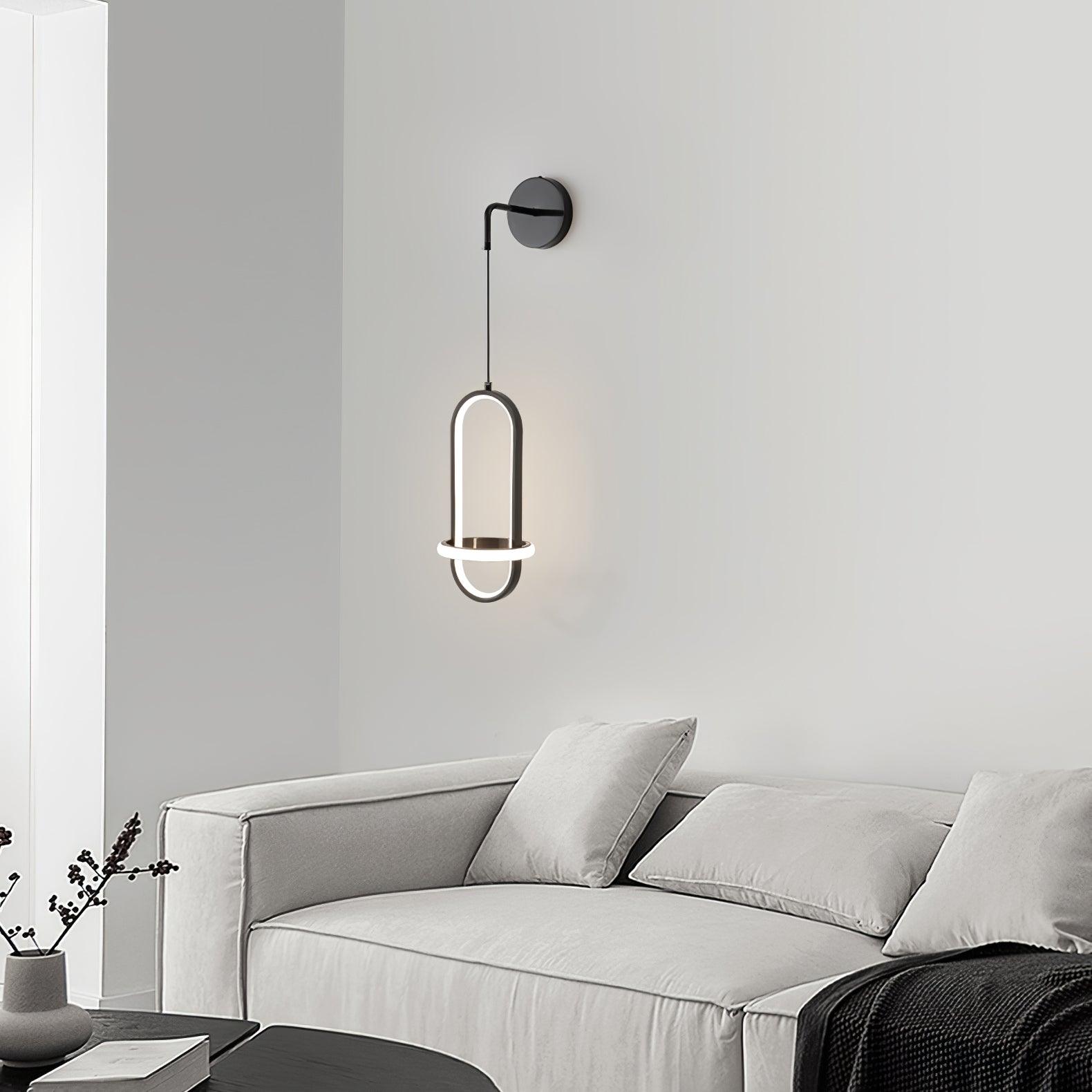 Oval Brass Wall Light - Lumpaz