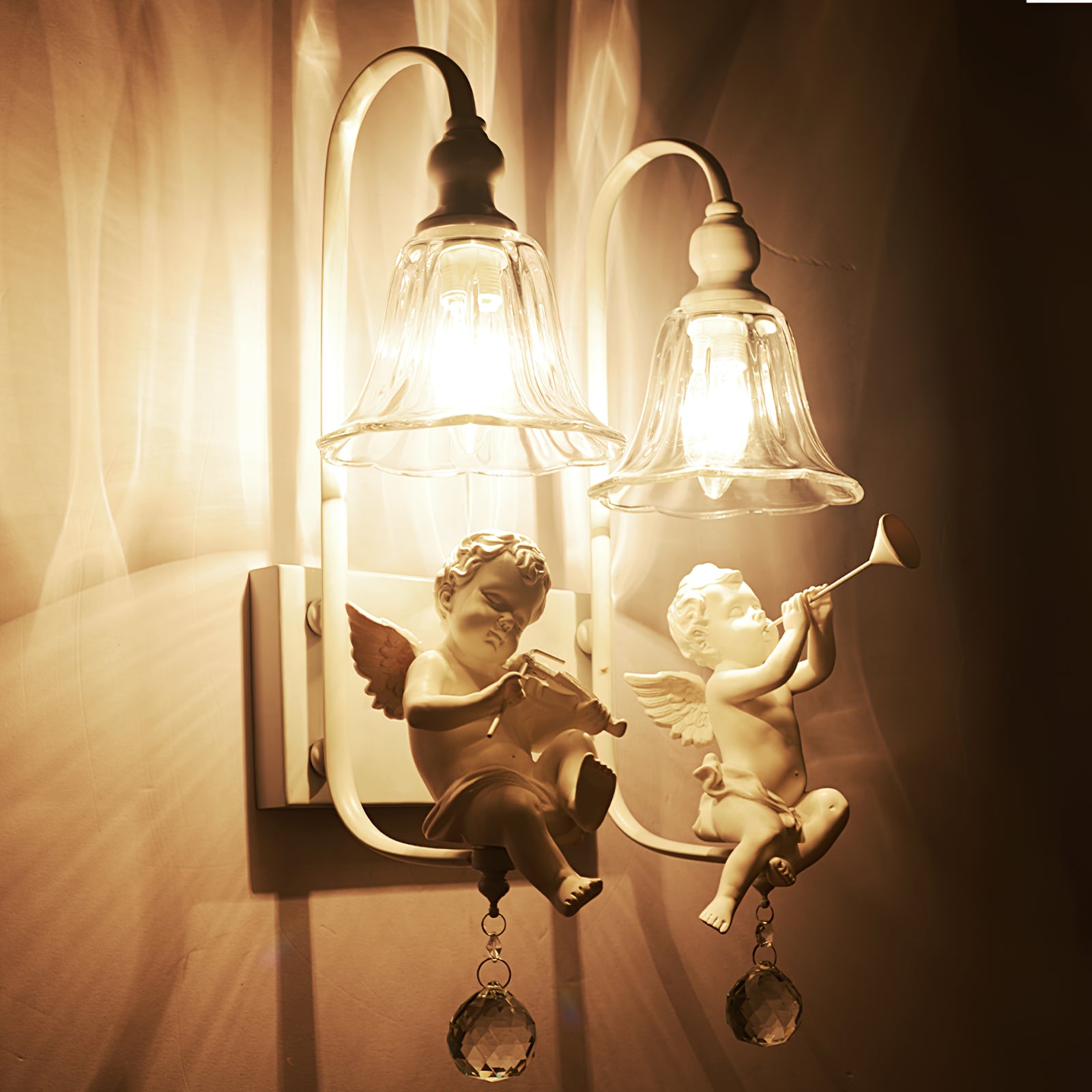 White Angel Wall Light - Lumpaz