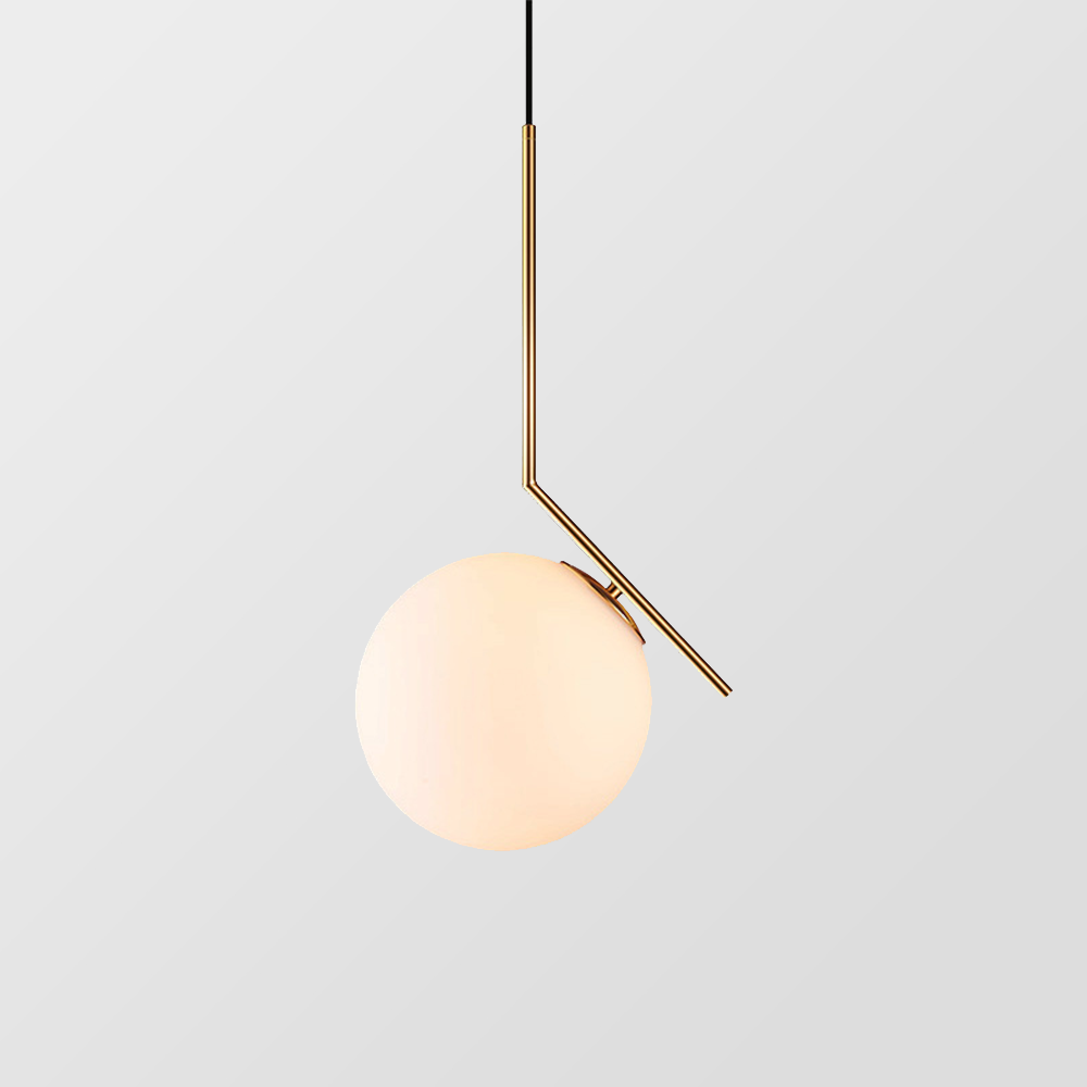 Simple IC Lights Milk Glass Pendant Light - Lumpaz
