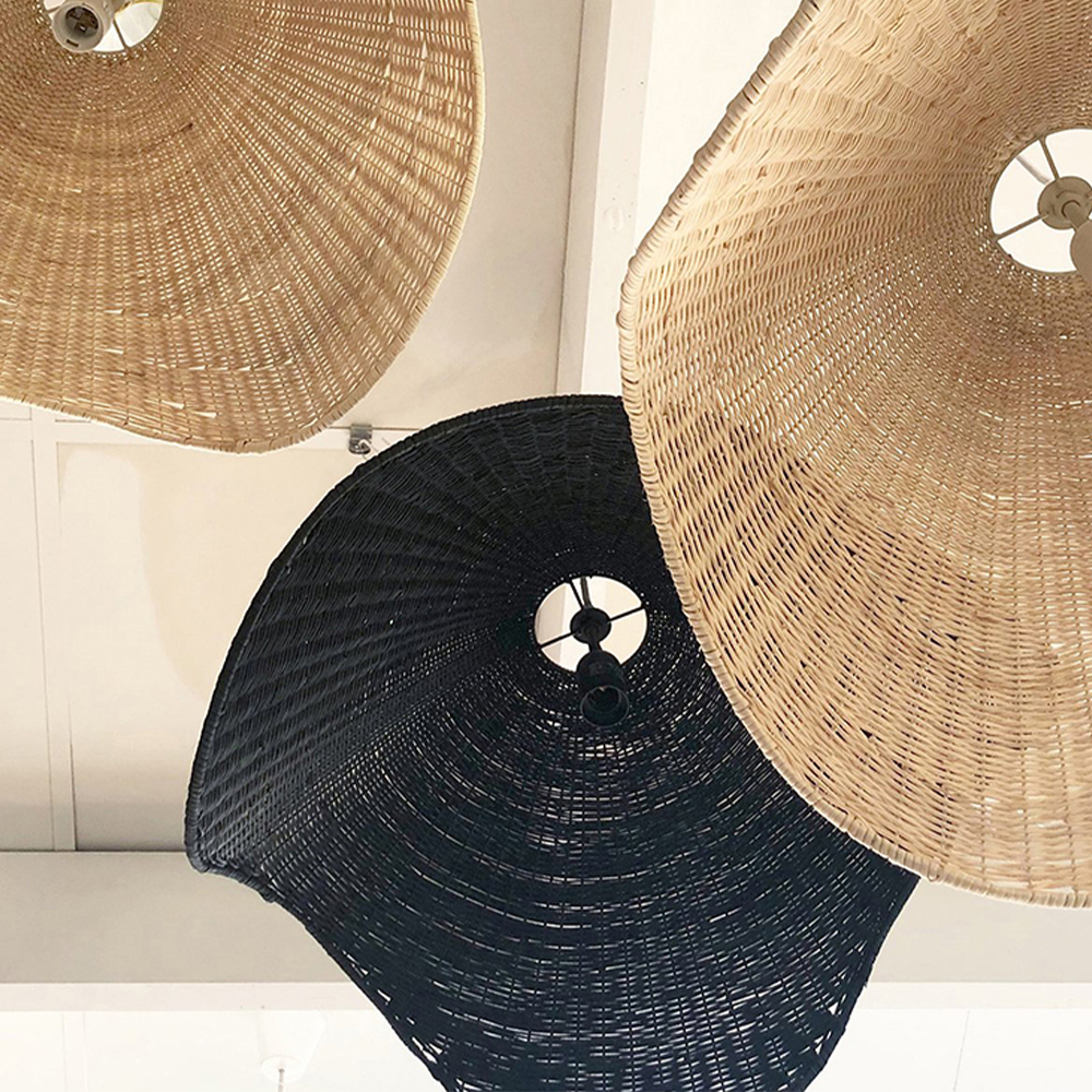 Modern Simple Handwoven Rattan Pendant Light - Lumpaz