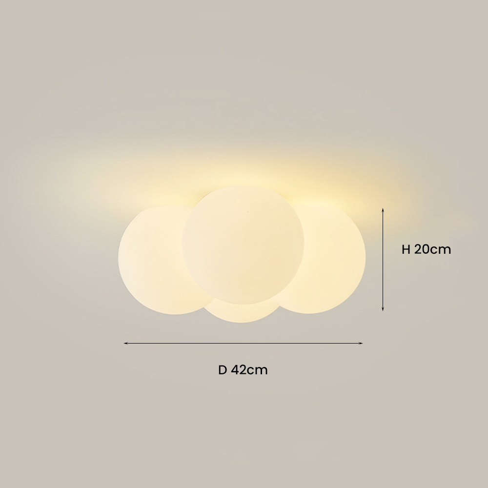 Modern White Cloud Bubbles Ceiling Light - Lumpaz