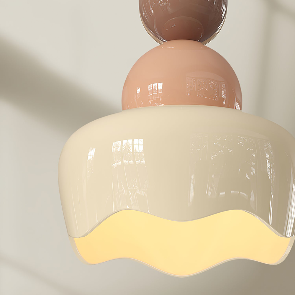 Cream Sunny Bedroom Bedside Pendant Lamp - Lumpaz