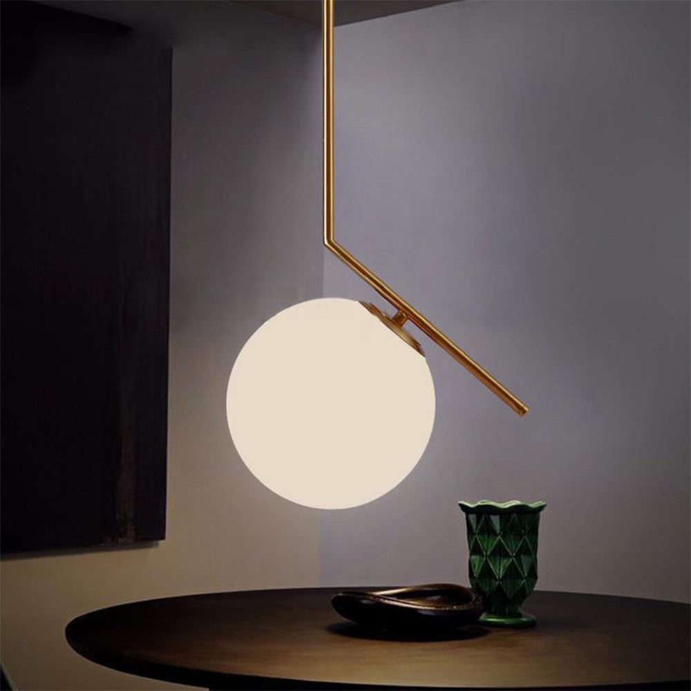 Simple IC Lights Milk Glass Pendant Light - Lumpaz