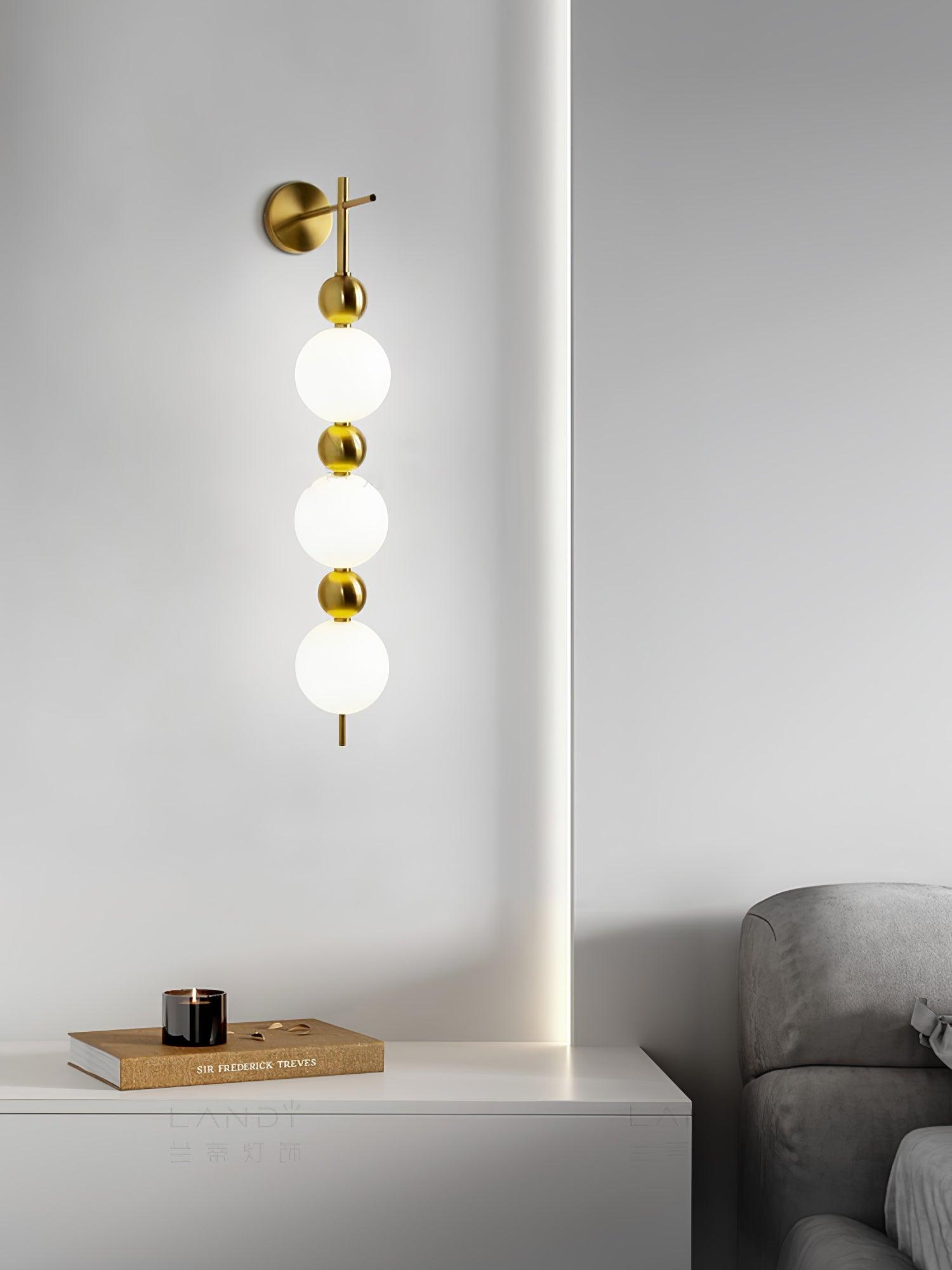 Candied Haws String Brass Wall Lamp - Lumpaz
