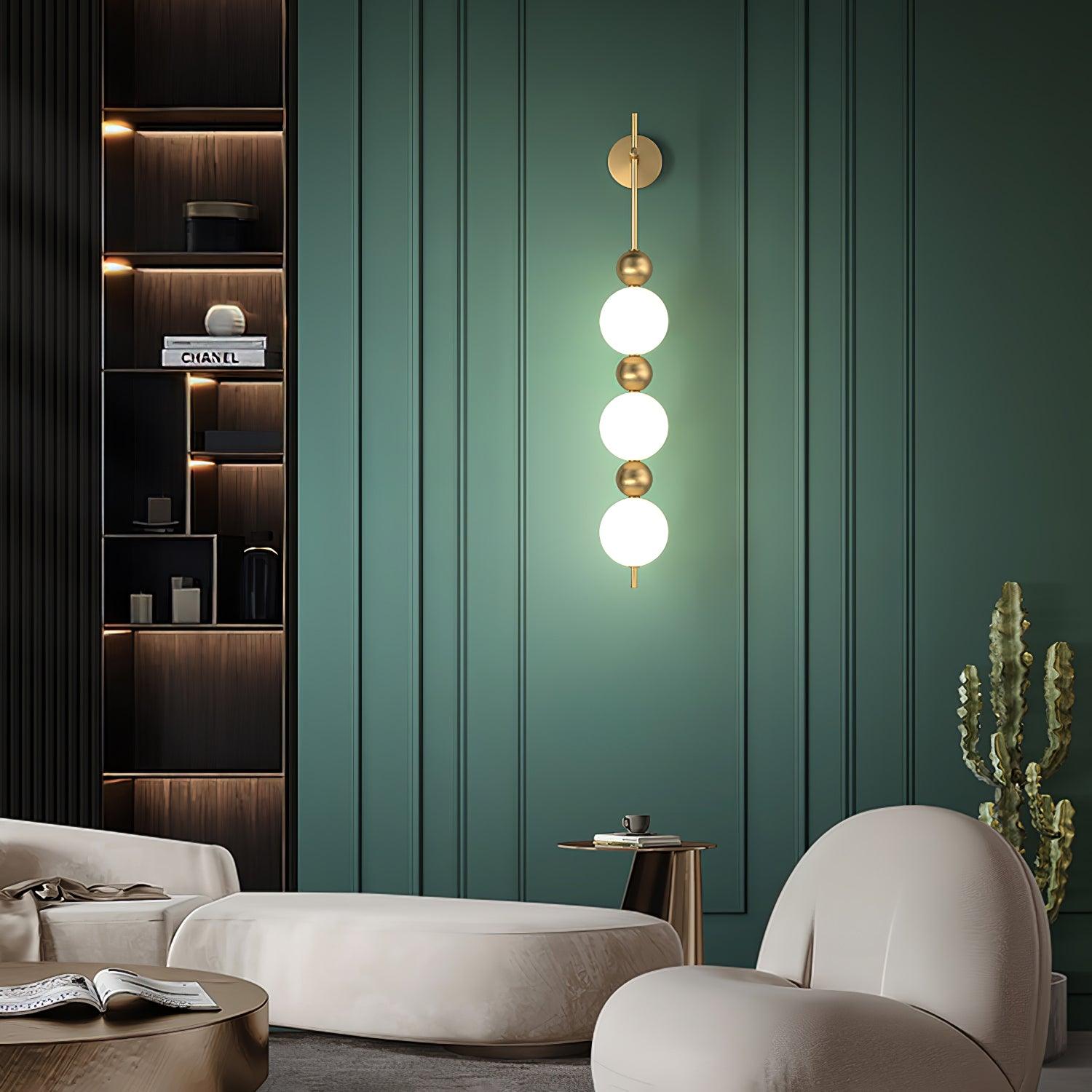 Candied Haws String Brass Wall Lamp - Lumpaz