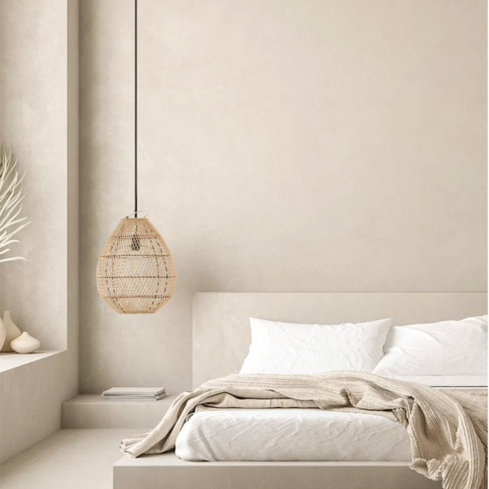 Boho High Quality Rattan Handwoven Pendant Light - Lumpaz