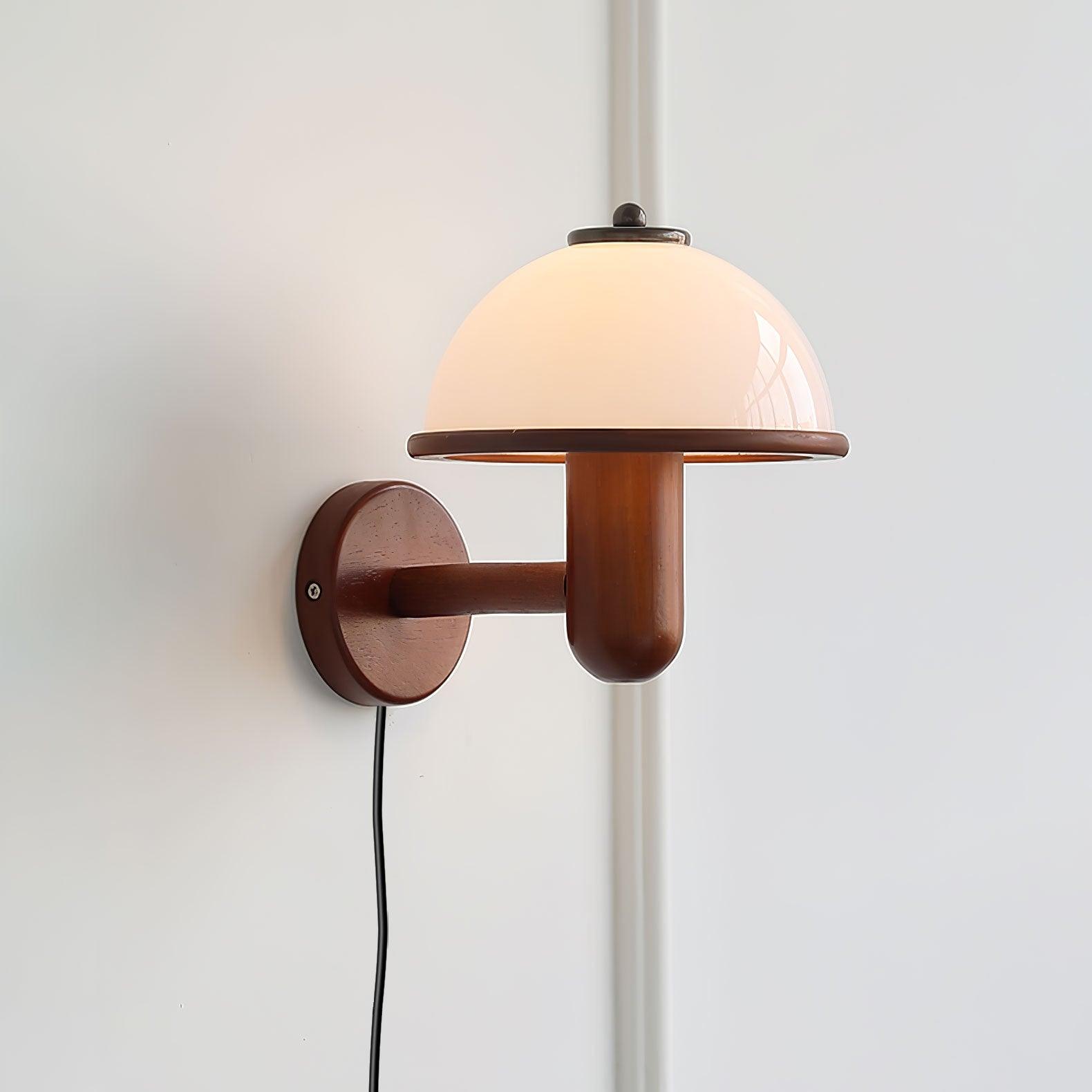 Mushroom Wood Wall Lamp - Lumpaz