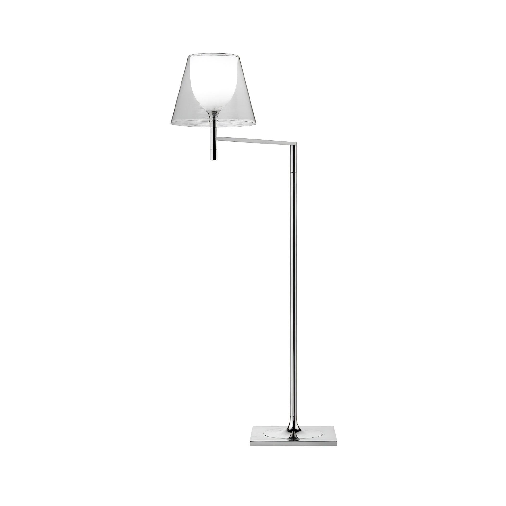 Chrome Prism Bending Floor Light - Lumpaz