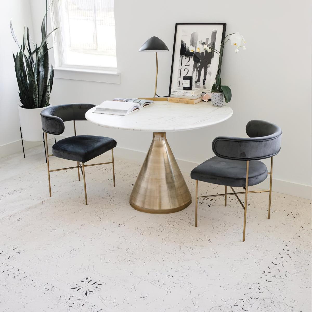 Curvilinear Mid-Century Table Lamp - Lumpaz